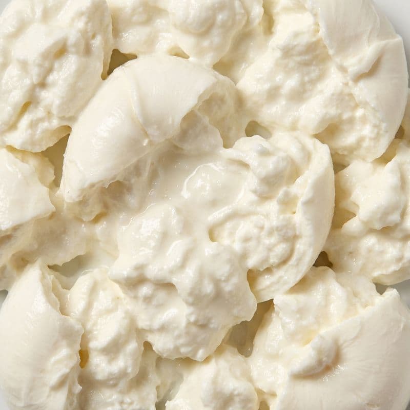 Burratina topping texture