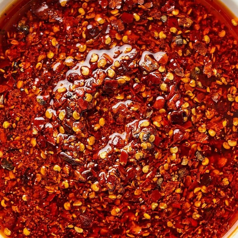 Spicy Oil topping texture